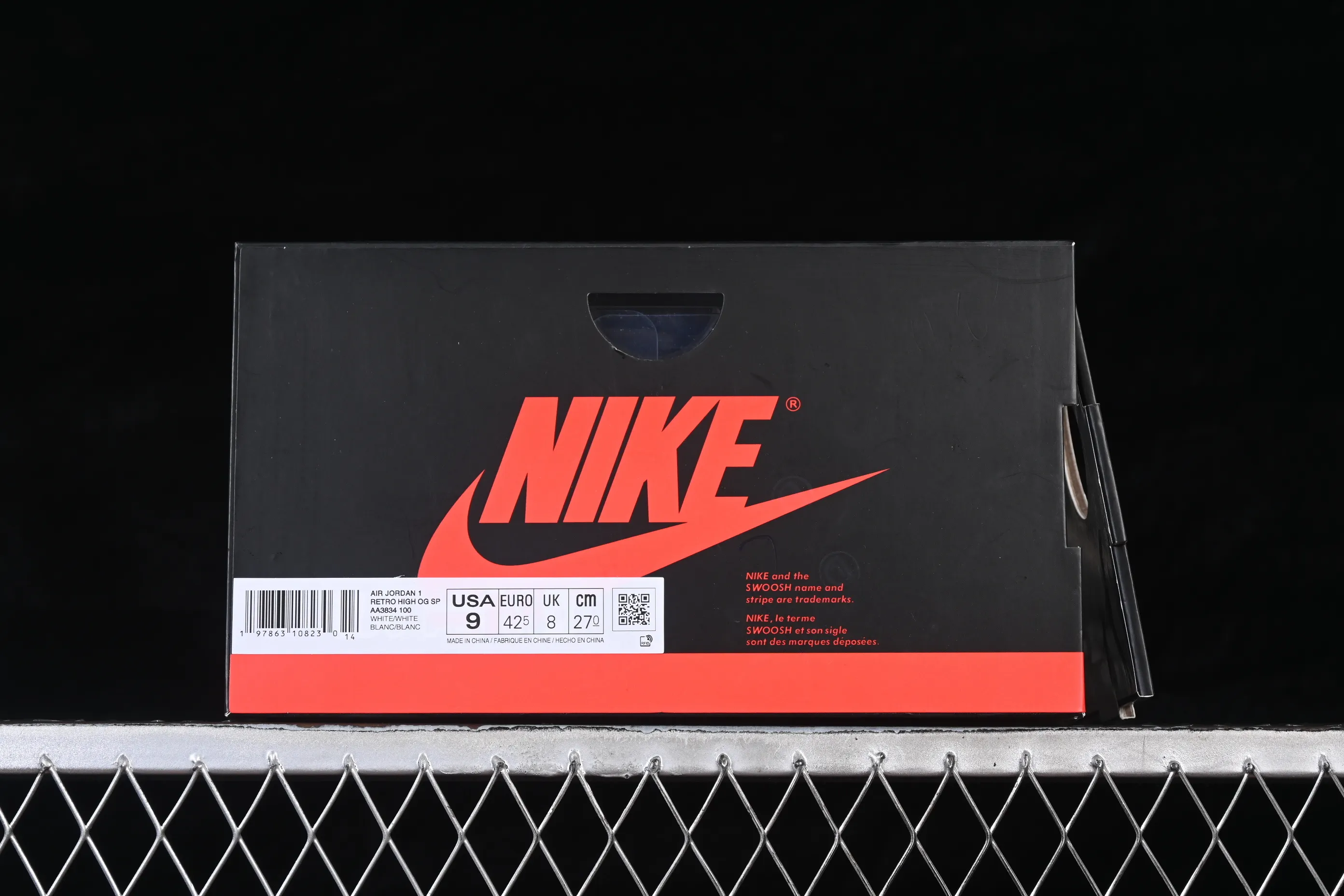 All categories Air Jordan Jordan series basketball shoes Air Jordan 1 High GX foreign trade version Off White x Air Jordan OW AJ1 Joe 1 joint white high-top basketball shoes AA3834-100